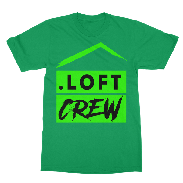 Loft Crew (Green Logo) - Classic Adult T-Shirt (Up to 5XL)
