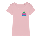Loft Crew Logo 1 (Front & Back Print) - Organic Jersey Womens T-Shirt
