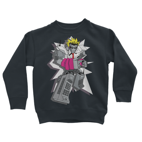 "ROBOT LOVER" (Colour) Classic Kids Sweatshirt