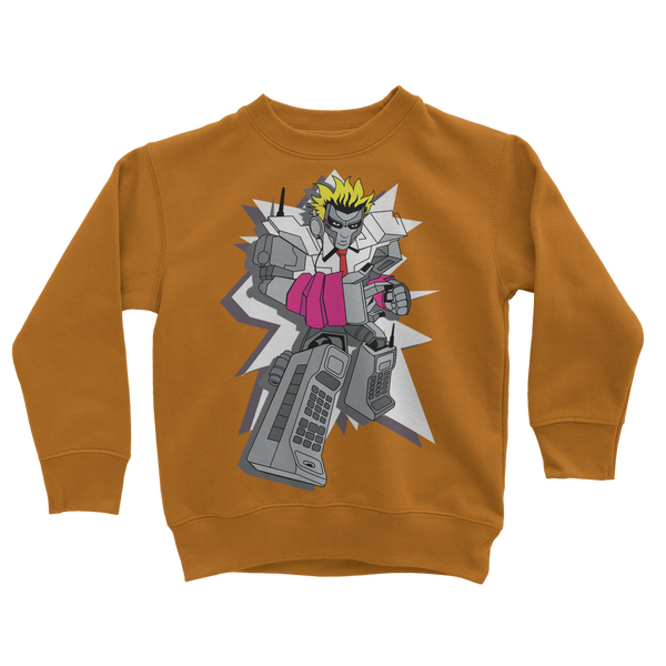 "ROBOT LOVER" (Colour) Classic Kids Sweatshirt