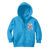 "ROBOT LOVER" (Colour) Classic Kids Zip Hoodie
