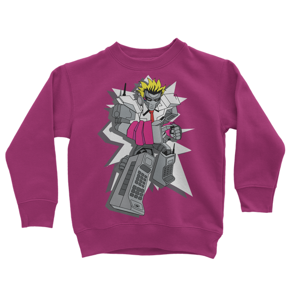 "ROBOT LOVER" (Colour) Classic Kids Sweatshirt