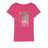 LOFT CREW 4 LIFE - (Front & Rear Print) Organic Jersey Womens T-Shirt