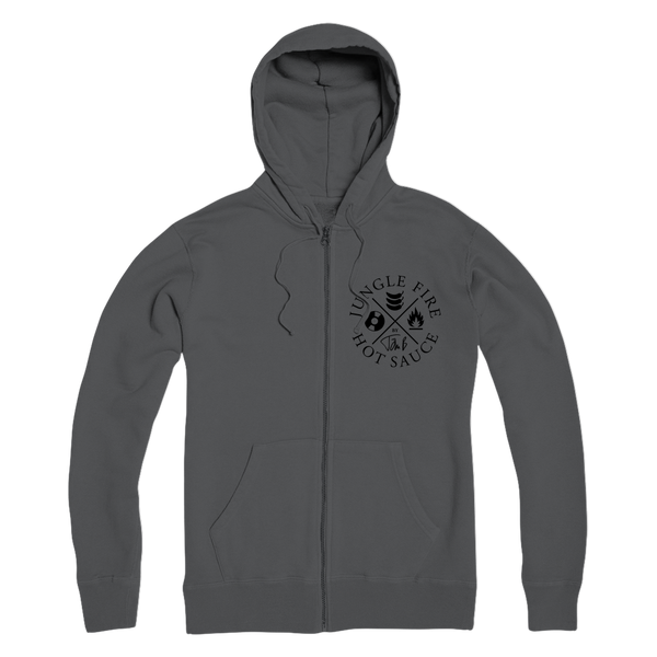 Jungle Fire Premium Adult Zip Hoodie