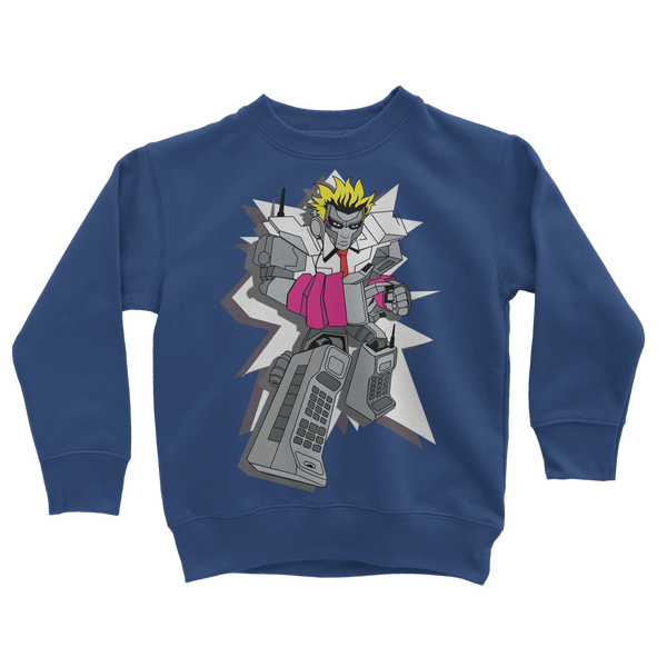 "ROBOT LOVER" (Colour) Classic Kids Sweatshirt
