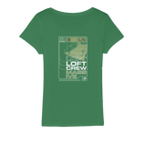 LOFT CREW 4 LIFE - (Front & Rear Print) Organic Jersey Womens T-Shirt