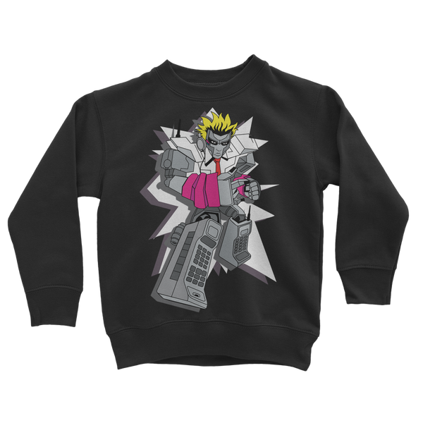 "ROBOT LOVER" (Colour) Classic Kids Sweatshirt