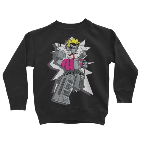 "ROBOT LOVER" (Colour) Classic Kids Sweatshirt