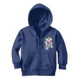 "ROBOT LOVER" (Colour) Classic Kids Zip Hoodie