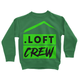 Loft Crew (Green Logo) - Classic Kids Sweatshirt