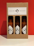 CHRISTMAS SPECIAL 3x BOTTLE HOT SAUCE GIFT SET (Bad Santa, Tropical Fire, D&BBQ Fire)