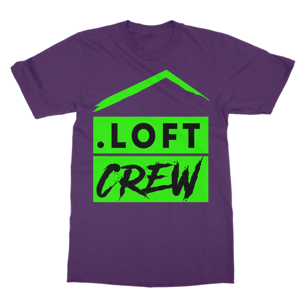 Loft Crew (Green Logo) - Classic Adult T-Shirt (Up to 5XL)