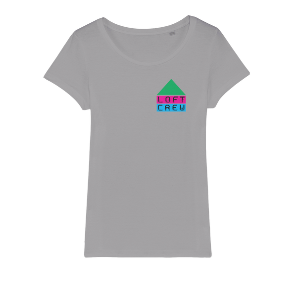 Loft Crew Logo 1 (Front & Back Print) - Organic Jersey Womens T-Shirt
