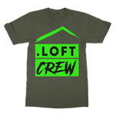 Loft Crew (Green Logo) - Classic Adult T-Shirt (Up to 5XL)