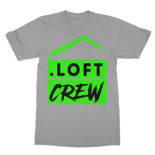 Loft Crew (Green Logo) - Classic Adult T-Shirt (Up to 5XL)