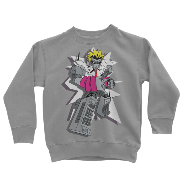 "ROBOT LOVER" (Colour) Classic Kids Sweatshirt