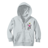 "ROBOT LOVER" (Colour) Classic Kids Zip Hoodie