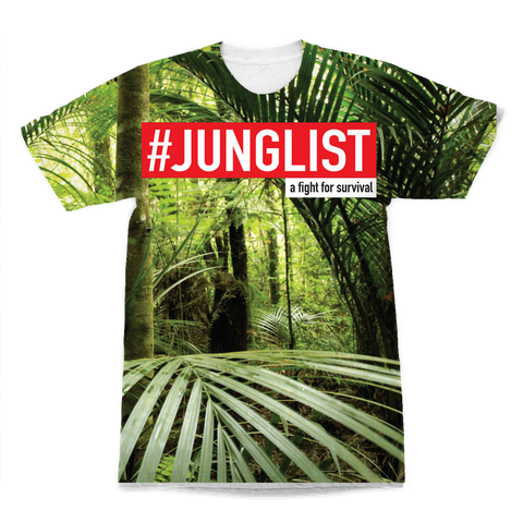 "JUNGLIST" ﻿Premium All-Over Print Adult T-Shirt