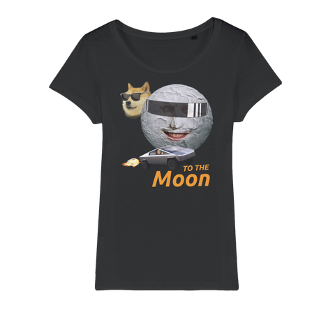To the Moon - Organic Jersey Womens T-Shirt