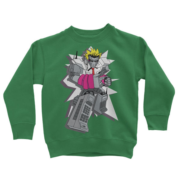 "ROBOT LOVER" (Colour) Classic Kids Sweatshirt