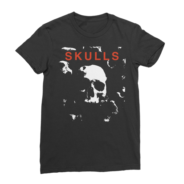 SKULLS Gothic Skull Women's T-Shirt – Premium Jersey Darkwave Tee