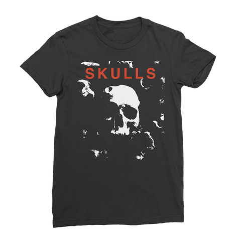 SKULLS Gothic Skull Women's T-Shirt – Premium Jersey Darkwave Tee