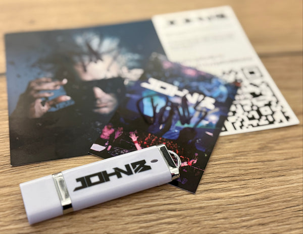 LTD EDITION Signed USB Flash Drive (8GB): John B - FOUND IN RAVE [WAV & MP3 ALBUM]