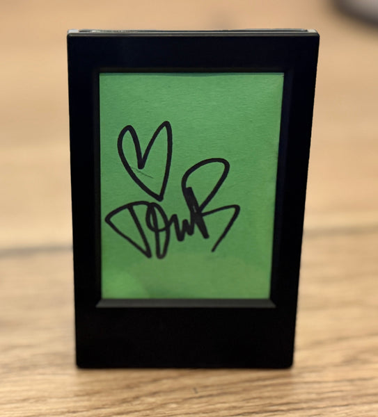 Signed Mini Framed Piece of the Original John B Loft Green Screen