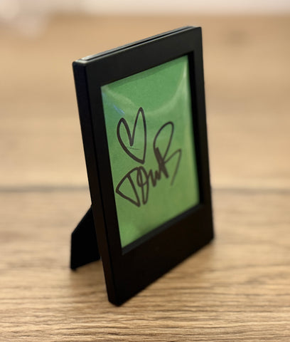 Signed Mini Framed Piece of the Original John B Loft Green Screen