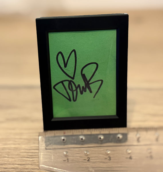 Signed Mini Framed Piece of the Original John B Loft Green Screen