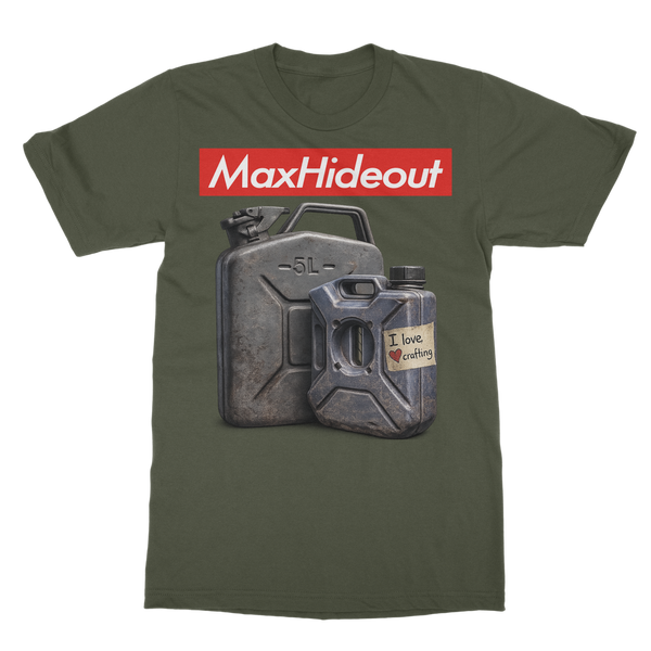Max Hideout Fuel Can T-Shirt | Tarkov-Inspired Gaming Merch