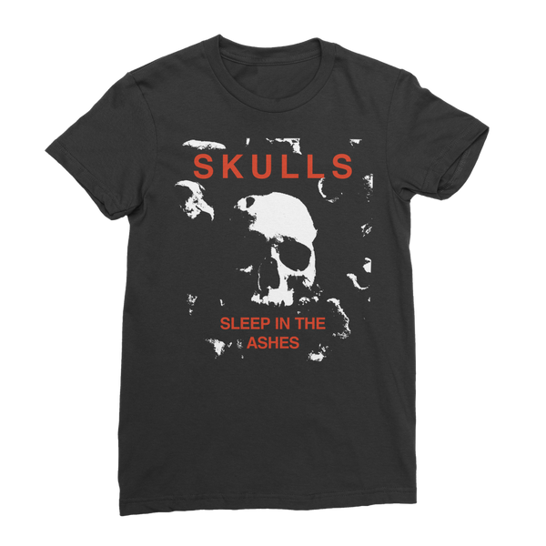 SKULLS – Sleep in the Ashes Women's Gothic T-Shirt | Premium Jersey