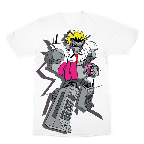 "ROBOT LOVER" (Colour) ﻿Large Print Adult T-Shirt