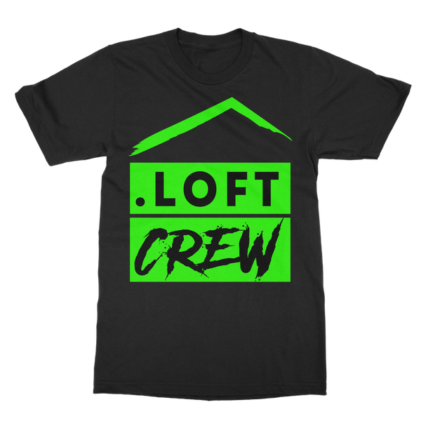 Loft Crew (Green Logo) - Classic Adult T-Shirt (Up to 5XL)