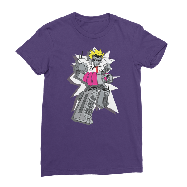 "ROBOT LOVER" (Colour) Premium Jersey Women's T-Shirt