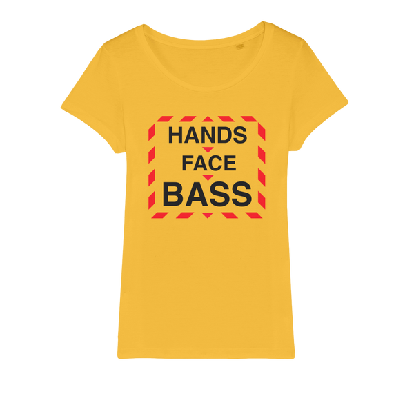 Hands-Face-Bass Organic Jersey Womens T-Shirt