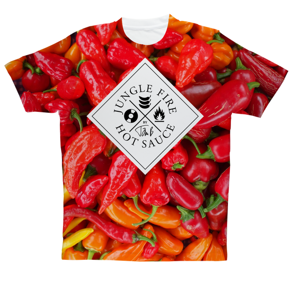 Jungle Fire ﻿Hot Chilli 'All-Over Print' Adult T-Shirt