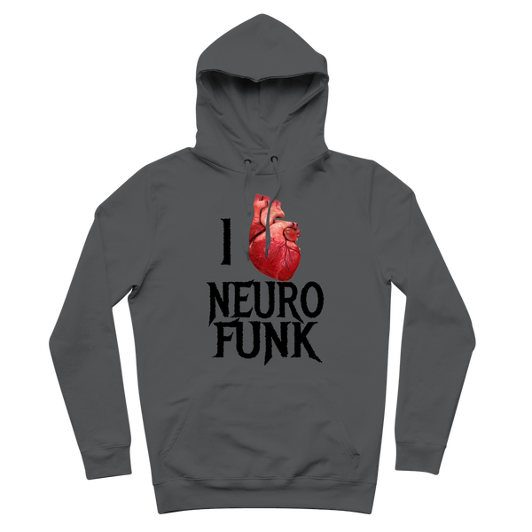 "I Love Neurofunk" ﻿Premium Adult Hoodie