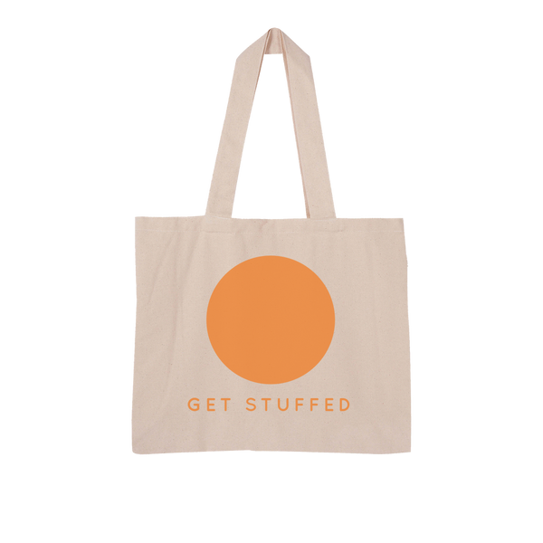 Get Stuffed (and focus on your breathing) Large Organic Tote Bag