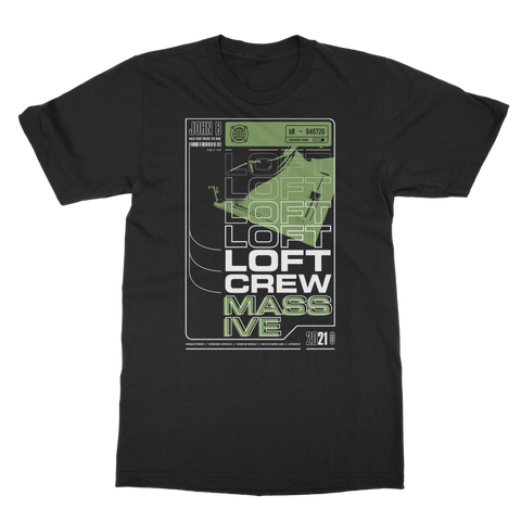 LOFT CREW 4 LIFE (Large Front Print) Classic Heavy Cotton Adult T-Shirt [Up to 5XL]