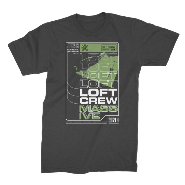 LOFT CREW 4 LIFE - (Large Front Print) Premium Jersey Men's T-Shirt