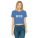 Rinse It Out Proper Classic Women's Cropped Raw Edge T-Shirt