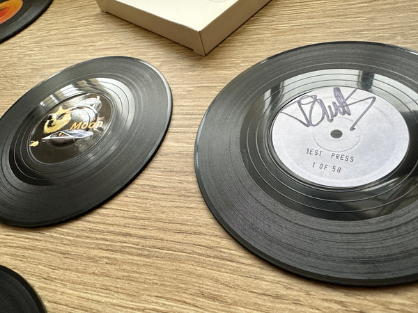 LTD EDITION: 6x DNB Vinyl Drinks Coasters