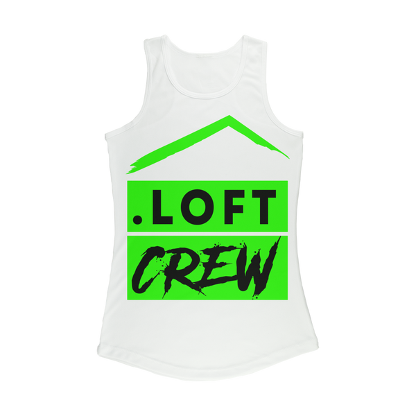 Loft Crew (Green Logo) Women Performance Tank Top