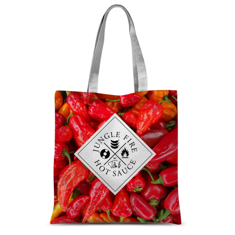 Jungle Fire Hot Chilli Print Tote Bag