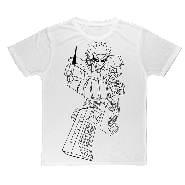 "ROBOT LOVER"  ﻿Large Print Adult T-Shirt